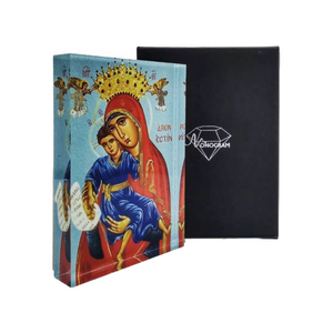 Plexiglass Orthodox Icon: Panagia Axion Estin/Παναγία Άξιον Εστίν (free USA shipping included)