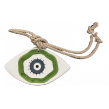 Load image into Gallery viewer, Ceramic Glazed Eye Wall Hanging—Multiple design choices (free USA shipping included)