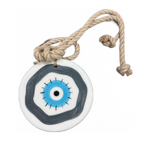 Load image into Gallery viewer, Ceramic Glazed Eye Wall Hanging—Multiple design choices (free USA shipping included)