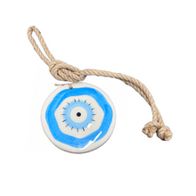 Load image into Gallery viewer, Ceramic Glazed Eye Wall Hanging—Multiple design choices (free USA shipping included)