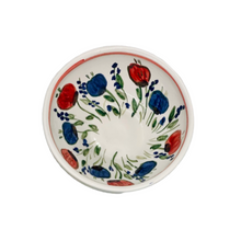 Load image into Gallery viewer, Ceramic Small Bowl with Poppies (free USA shipping included)