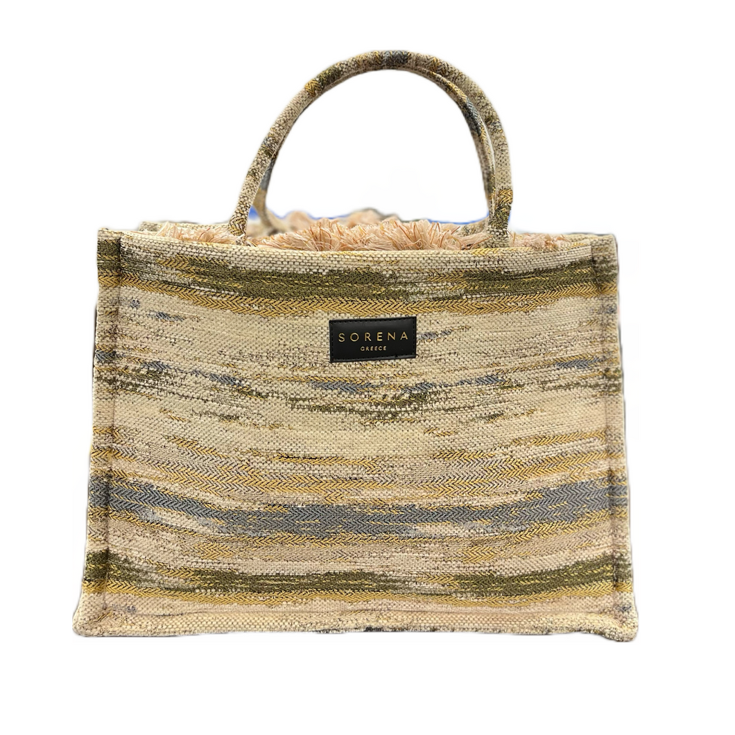Sorena Handmade “Elafonisi” Large Tote Bag (free USA shipping included)