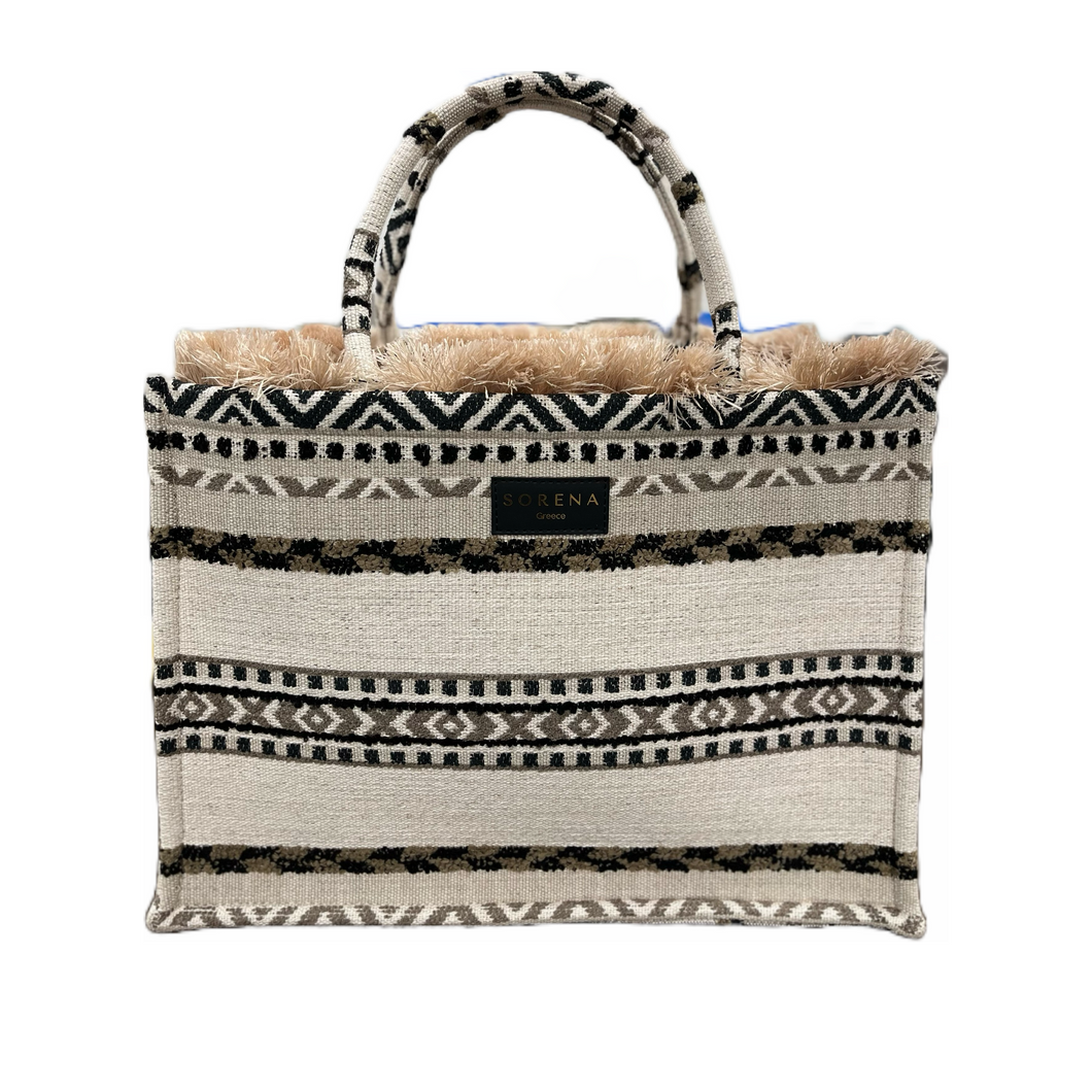 Sorena Handmade “Kimolos” Large Tote Bag (free USA shipping included)