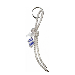 Greek Flag and Cross Keychain (free USA shipping included)