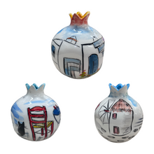 Load image into Gallery viewer, Ceramic Pomegranate: Greek Island (free USA shipping included)