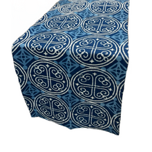 Load image into Gallery viewer, &quot;Greece&quot; Block Print Table Runner (free USA shipping included)
