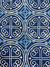 Load image into Gallery viewer, &quot;Greece&quot; Block Print Table Runner (free USA shipping included)
