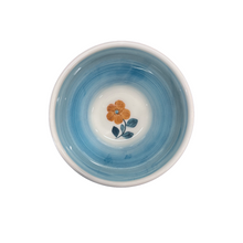 Load image into Gallery viewer, Ceramic Teal Floral Bowl