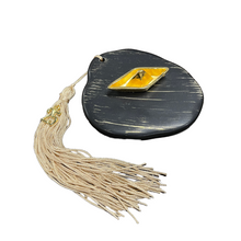 Load image into Gallery viewer, Miniature Karavaki Charm on Stone Base with Cording or Tassel: Multiple color choices