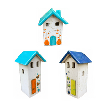 Load image into Gallery viewer, Ceramic House Votive Holder—only one left (free USA shipping included)

