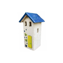 Load image into Gallery viewer, Ceramic House Votive Holder—only one left (free USA shipping included)

