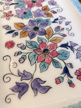 Load image into Gallery viewer, Ceramic Multicolor Floral Tray with Handles (free USA shipping included)