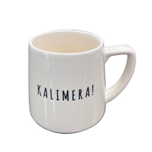 Load image into Gallery viewer, Ceramic Καλημέρα/Kalimera Etched Mug (free USA shipping included)