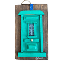 Load image into Gallery viewer, Handmade “Tiny” Wooden Greek Door-multiple color choices  (free USA shipping included)