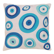 Load image into Gallery viewer, “Blue and Turquoise Matia” Pillow Cover (free USA shipping included)