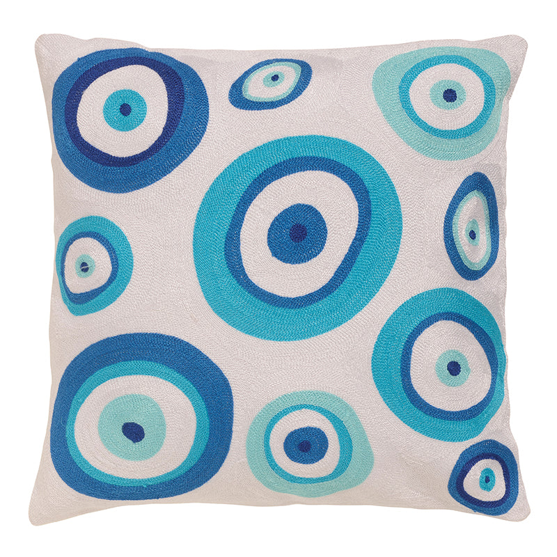 “Blue and Turquoise Matia” Pillow Cover (free USA shipping included)