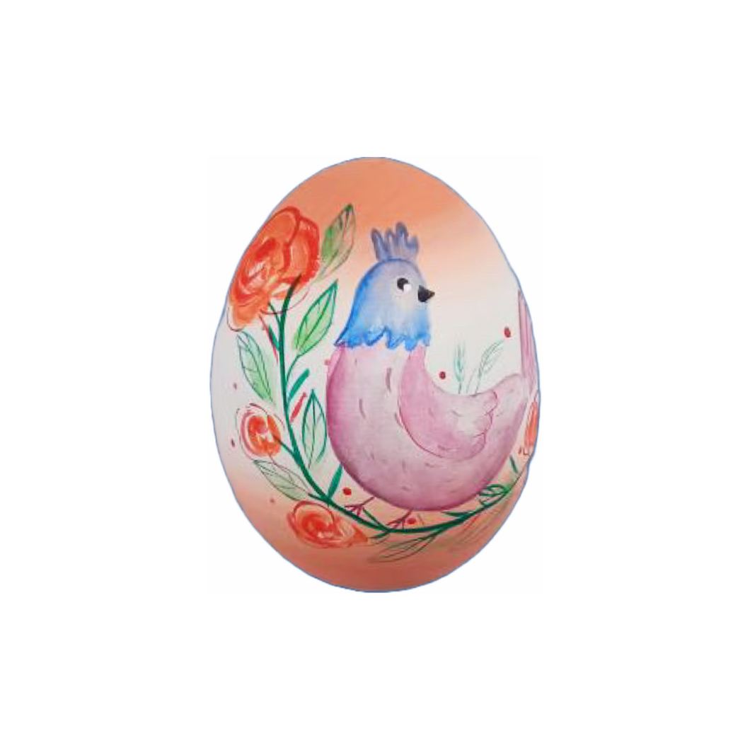 Easter Wooden Egg Chicken (free USA shipping included)