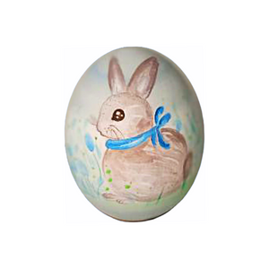 Easter Wooden Egg Bunny Rabbit (free USA shipping included)