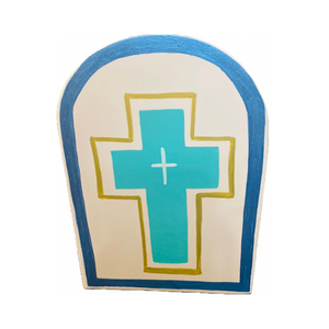 Wooden Wall Decor with Cross Design (free USA shipping included)