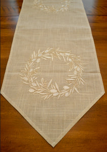 Elena Embroidered Runner (free USA shipping included)