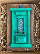 Load image into Gallery viewer, Handmade “Tiny” Wooden Greek Door-multiple color choices  (free USA shipping included)