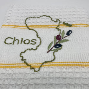Embroidered Island Kitchen Towel (free USA shipping included)