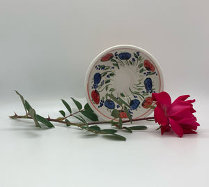 Ceramic Small Bowl with Poppies (free USA shipping included)