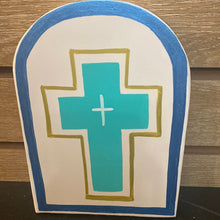 Load image into Gallery viewer, Wooden Wall Decor with Cross Design (free USA shipping included)