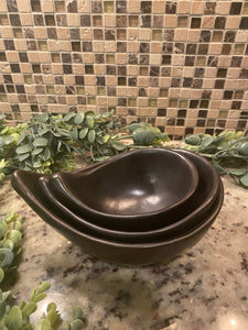 Ceramic Nesting Bowl 3-piece Set “Ergani” (free USA shipping included)