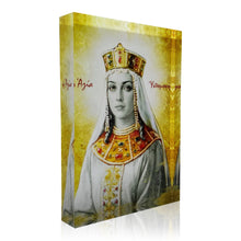 Load image into Gallery viewer, Plexiglass Orthodox Icon: St. Patience/Αγ. Υπομονή (free USA shipping included)