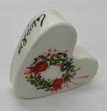 Load image into Gallery viewer, Ceramic Paperweight Hearts (free USA shipping included)