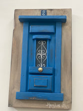 Load image into Gallery viewer, Handmade “Tiny” Wooden Greek Door-multiple color choices  (free USA shipping included)