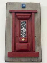Load image into Gallery viewer, Handmade “Tiny” Wooden Greek Door-multiple color choices  (free USA shipping included)