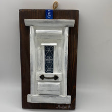 Load image into Gallery viewer, Handmade “Tiny” Wooden Greek Door-multiple color choices  (free USA shipping included)