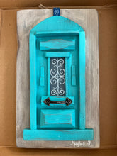 Load image into Gallery viewer, Handmade “Tiny” Wooden Greek Door-multiple color choices  (free USA shipping included)