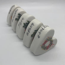 Load image into Gallery viewer, Ceramic Paperweight Hearts (free USA shipping included)
