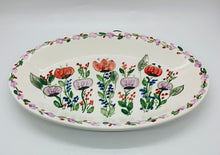 Load image into Gallery viewer, Ceramic Poppies Oval Platter (free USA shipping included)
