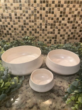 Load image into Gallery viewer, Ceramic Nesting Bowl 3-piece Set “Thalia” (free USA shipping included)