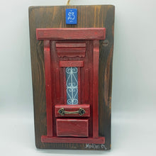 Load image into Gallery viewer, Handmade “Tiny” Wooden Greek Door-multiple color choices  (free USA shipping included)