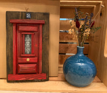 Load image into Gallery viewer, Handmade “Tiny” Wooden Greek Door-multiple color choices  (free USA shipping included)