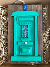 Load image into Gallery viewer, Handmade “Tiny” Wooden Greek Door-multiple color choices  (free USA shipping included)