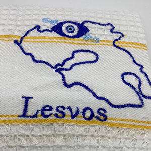 Embroidered Island Kitchen Towel (free USA shipping included)