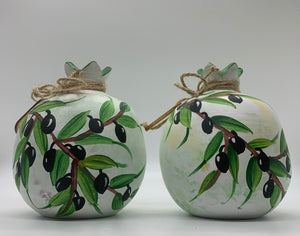 Ceramic Olive Pomegranate (free USA shipping included)
