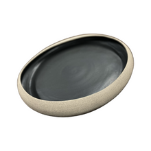 Load image into Gallery viewer, Ceramic Stoneware Black Glazed Platter (free USA shipping included)
