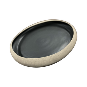 Ceramic Stoneware Black Glazed Platter