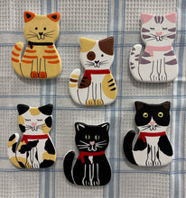 Load image into Gallery viewer, Ceramic Magnet: Cat Collection (Cat, Cat Face, and Cat Paw) (free USA shipping included)
