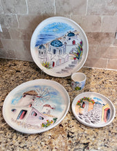 Load image into Gallery viewer, Ceramic 8” Round Plate Island Design (free USA shipping included)
