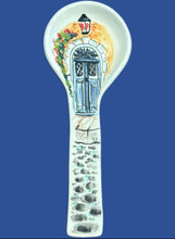 Load image into Gallery viewer, Ceramic Spoon Rest: Greek Island Designs Small
