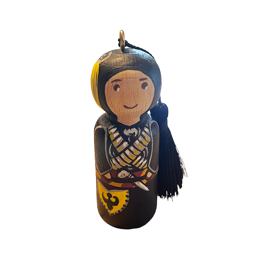 Hand-painted Wooden Figurine: Pontian Man (free USA shipping included)