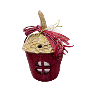 Ceramic Acorn Candle Holder—2 color choices (free USA shipping included)